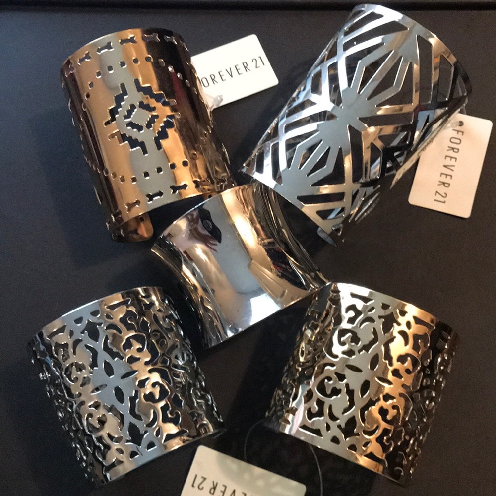 5 Forever 21 cuffs
